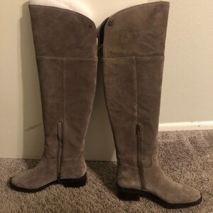 Vince Camuto Over the Knee Boots in Taupe  vc-jorshie